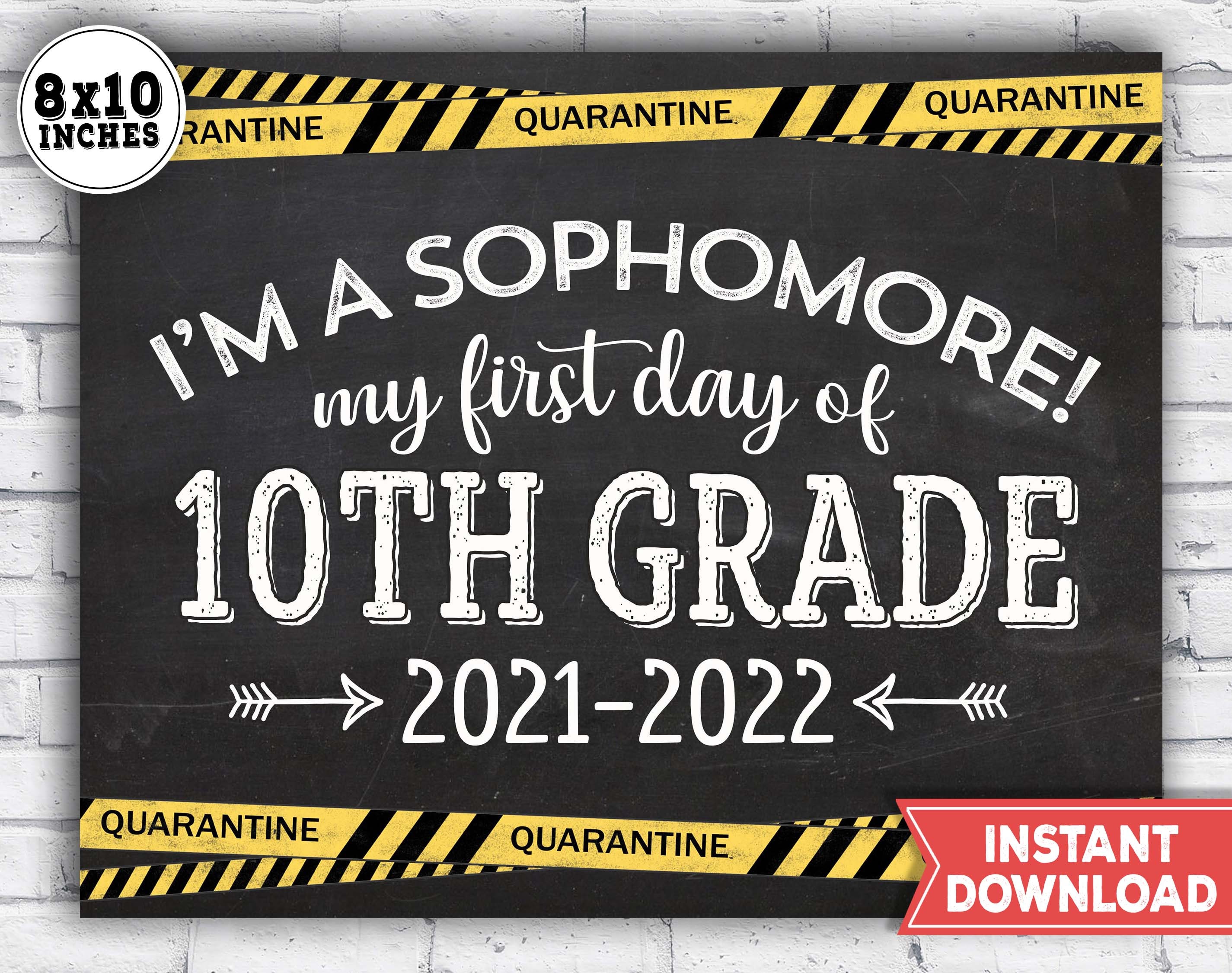 First Day Of Sophomore Year Free Printable Pdf Free