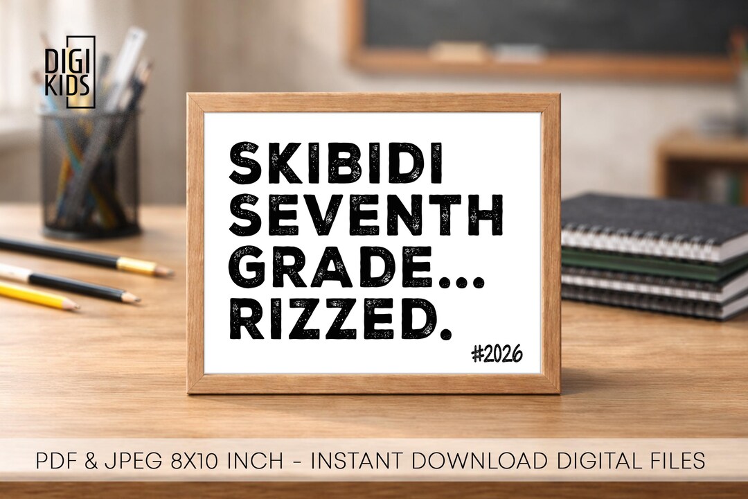 7th Grade Printable Sign 2026 - Last Day of School Sign - 7th Grade ...