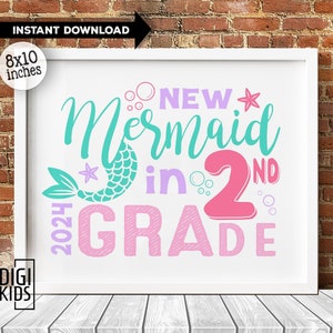 2nd Grade Sign 2024 - First Day of School Sign - 1st Day in 2ndd Grade ...