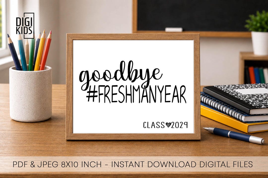 Last of 9th Grade Sign - Last Day of Freshman Year Sign 2026 - Goodbye ...