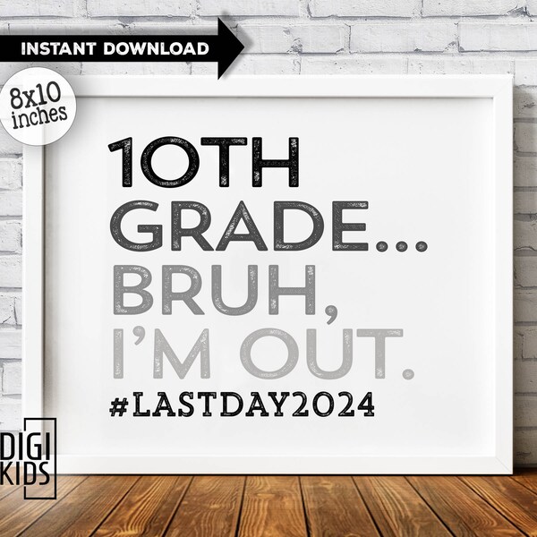 First Day of 10th Grade Sign Printable - Il 600x600.5853749035 Khc1