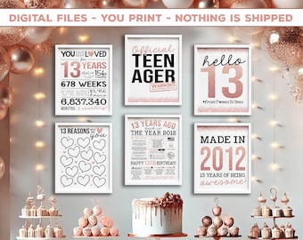 Ballons En Forme De Chiffre 13 - Rose - 13 - Décoration D'anniversaire - Ballons Gonflables - Chiffre 13 - Rose - Pour Anniversaire, Mariage, Anniversaire De Mariage - XXL 13