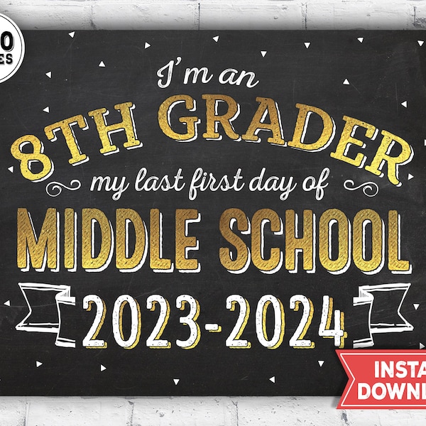 First Day of 8th Grade Etsy - Il 600x600.5063673065 Mykk 