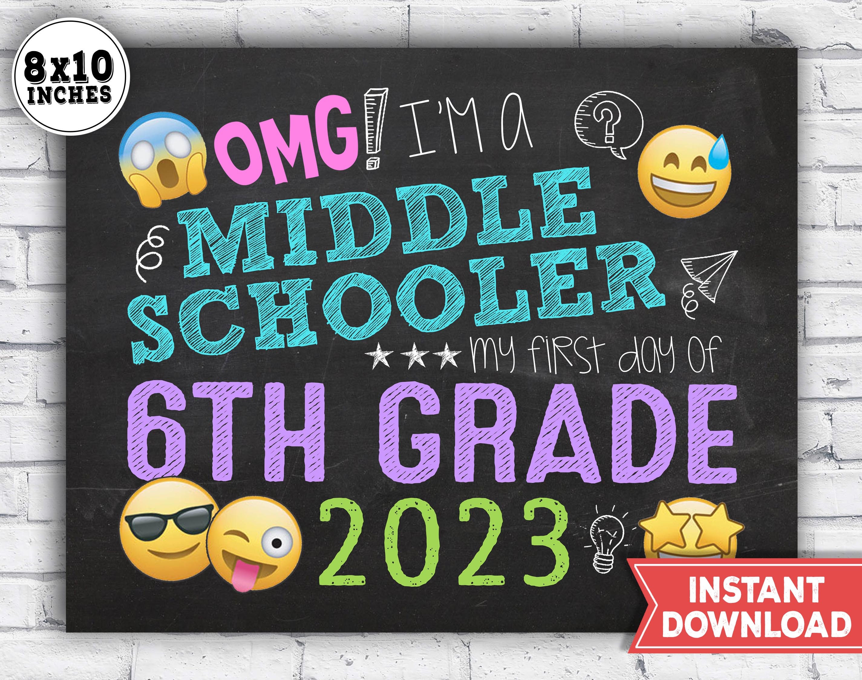 First Day Of Middle School Sign first-day-of-middle-school-sign