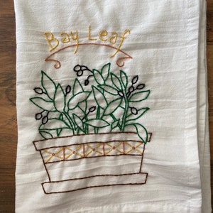 Bay Leaf Tea Towel