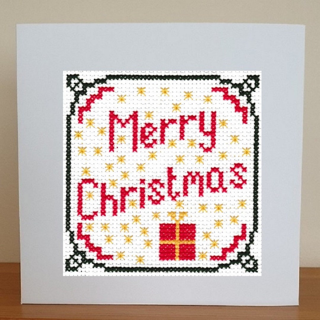 Christmas Card Cross Stitch Chart/pattern PDF Download Etsy