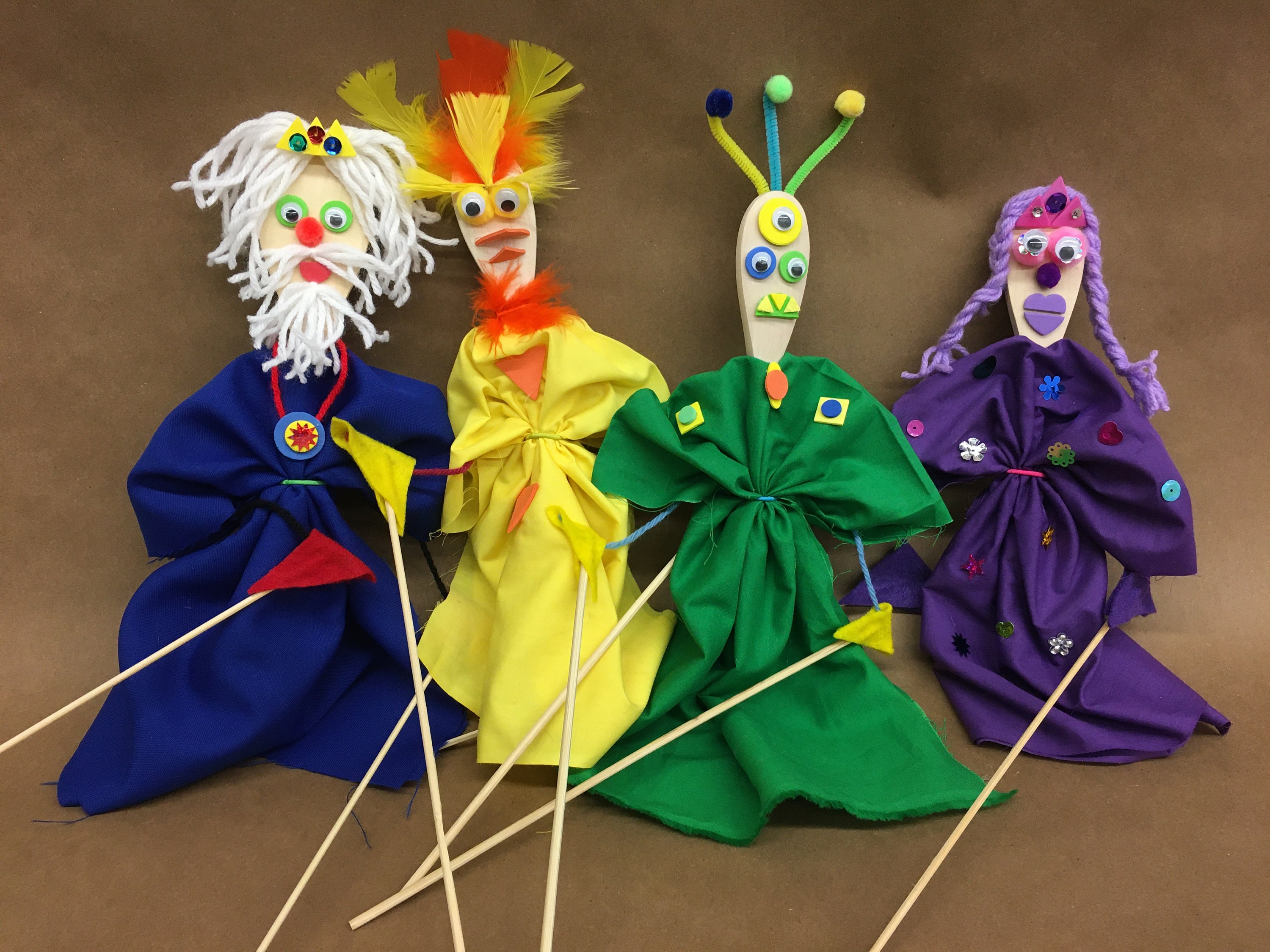 Puppet People Pals Rod Puppet Kit 2 Puppets Included Etsy Canada