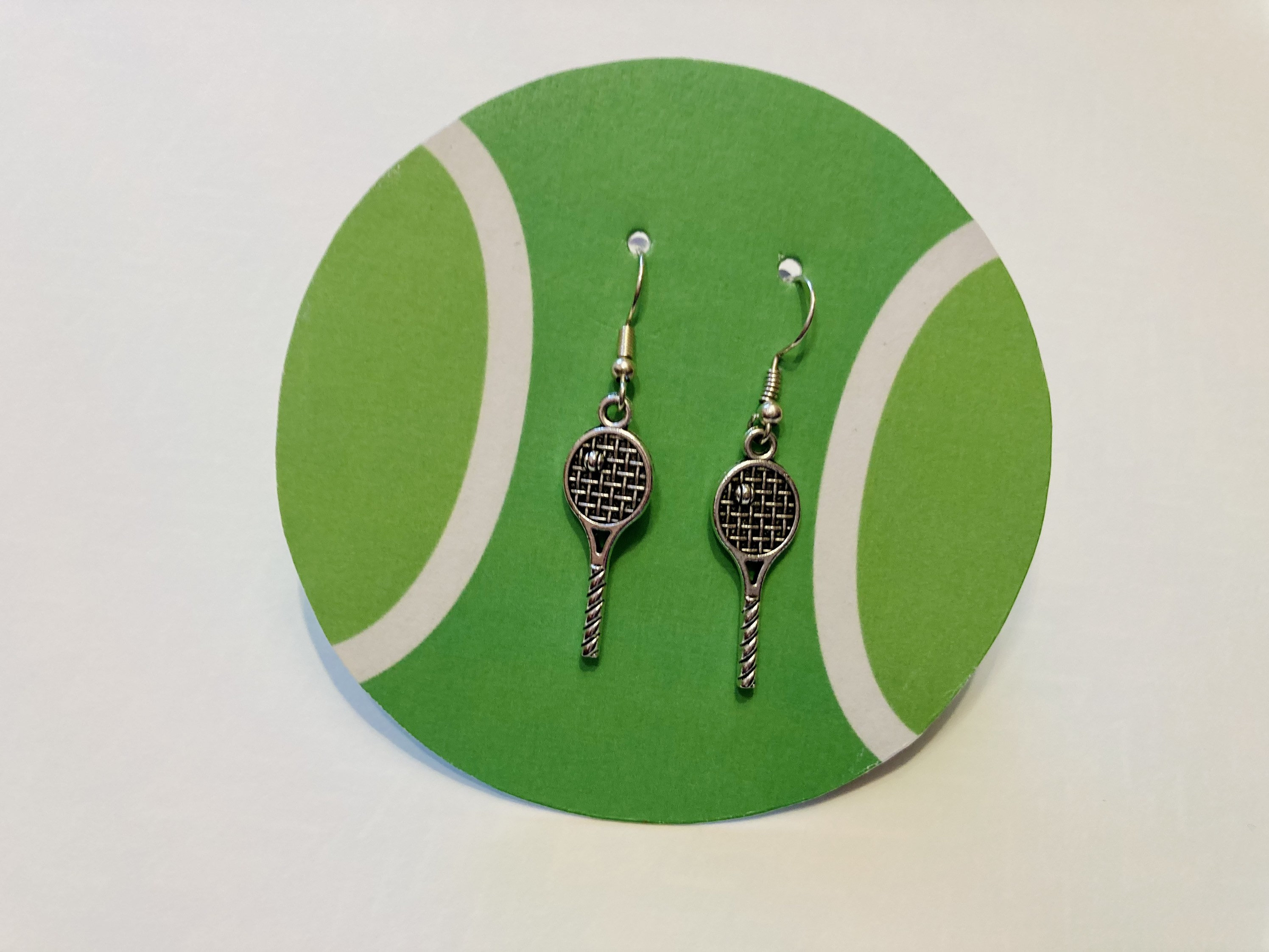 Tennis Earrings Tennis Racquet With Tennis Ball Gift for Etsy UK