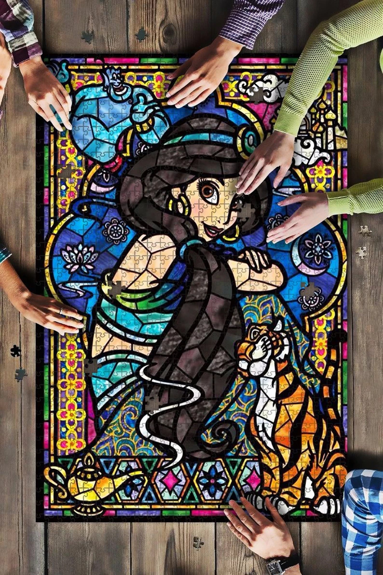 Jasmine Disney Princess Jigsaw Puzzle Jasmine Jigsaw Puzzle Etsy