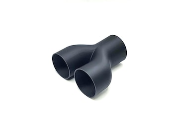 Divisor divisor en forma de Y para aspiradora en seco y húmedo de taller de 2,5" a 2 adaptadores en forma de Y de 2,5", 2 hembras y 1 macho