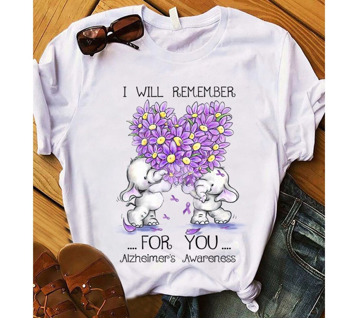 I will Remember For You Alzheimer's Awareness shirt | Etsy