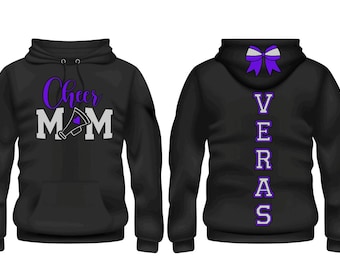 Cheer Hoodie • Cheer Mom Hoodie • Spirit Wear Hoodie • Customize with your Team Colors •Personalize