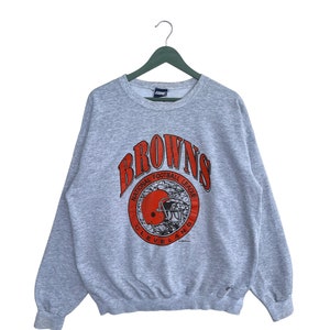 Vintage 1993 Cleveland Browns Sweatshirt/Size L/Grey Colour/NFL/Made In Usa/Sportswear/Streetwear