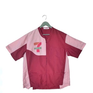 Vintage 7-Eleven Full Zip Uniform/Size LL