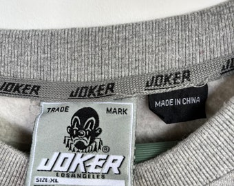 Vintage Y2K Joker Brand Sweatshirt/size Xl/grey Colour