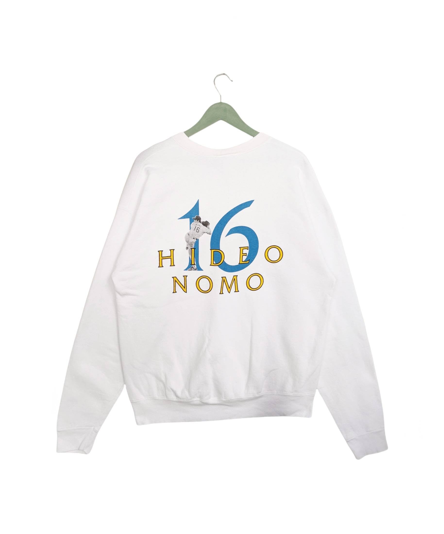 ロサンゼルス・ドジャース 野茂　白スウェット Mサイズ 1995年USA製 ロサンゼルス・ドジャース 野茂 白スウェット Mサイズ 1995年USA