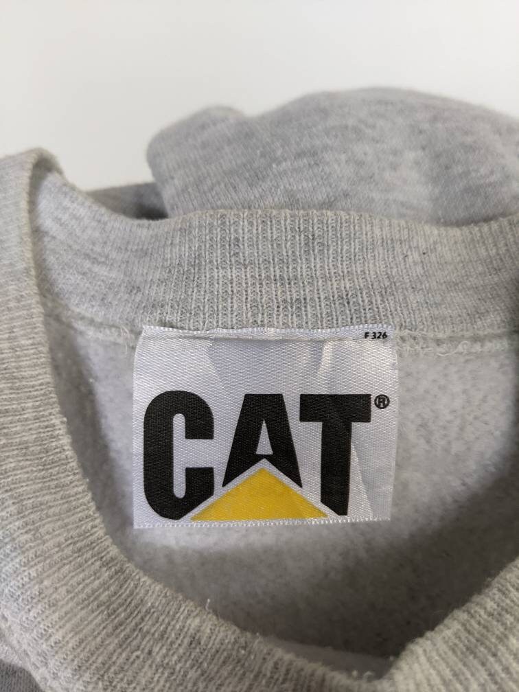 80s 90s CAT ヴィンテージスウェット キャタピラー 企業物 USA製 古着 90s USA製 CAT キャタピラー 重機 企業 BIG ロゴ