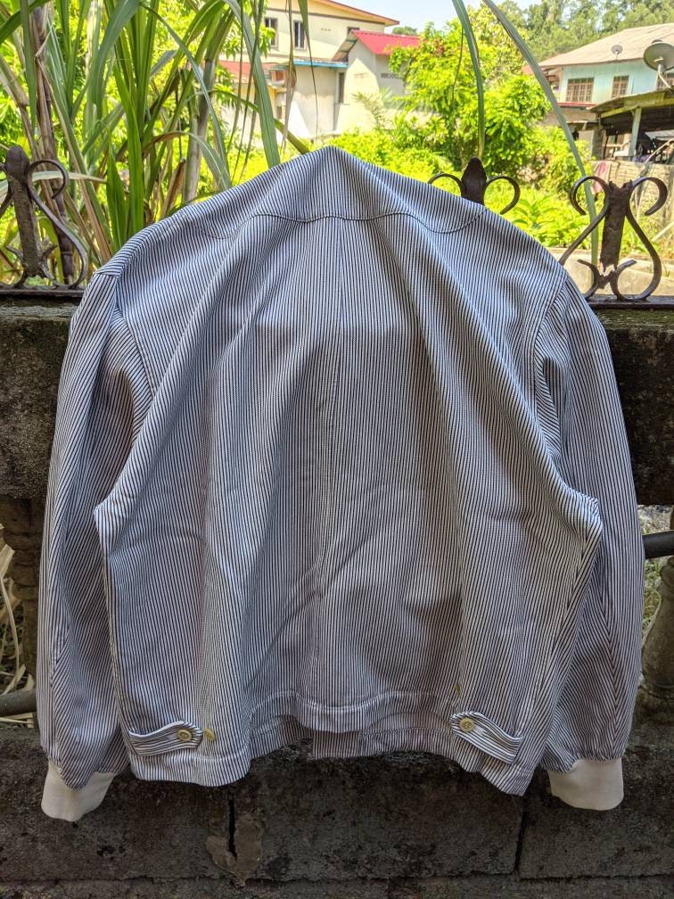Vintage Comme Des Garcons Button Ups Hickory Shirt/size M
