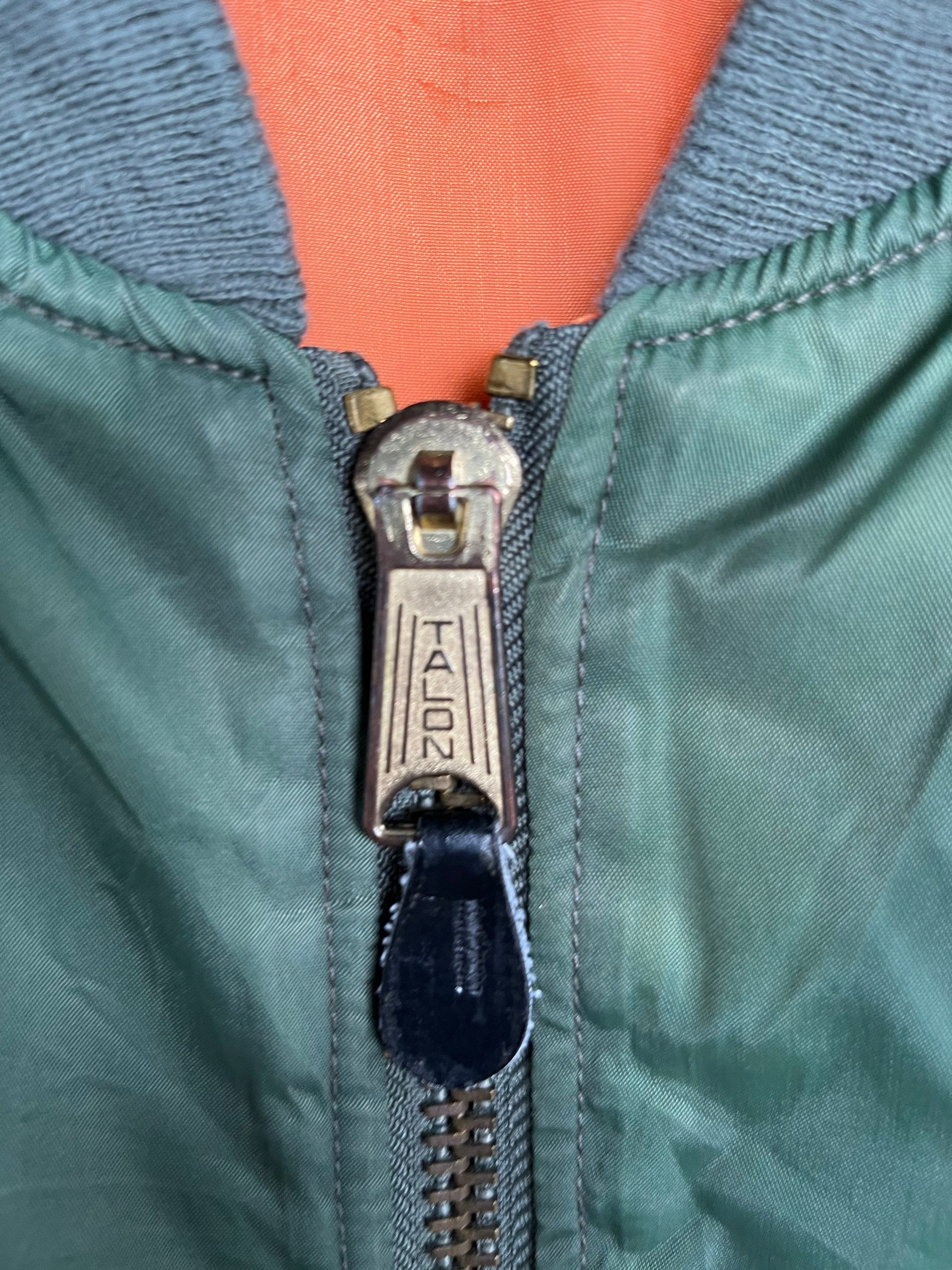 Vintage 90s Alpha Industries MA-1 Reversible Bomber Jacket