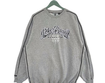 Vintage Y2K Joker Brand Sweatshirt/size Xl/grey Colour Vintage Y2K Joker Brand Sweatshirt/size Xl/grey Colour