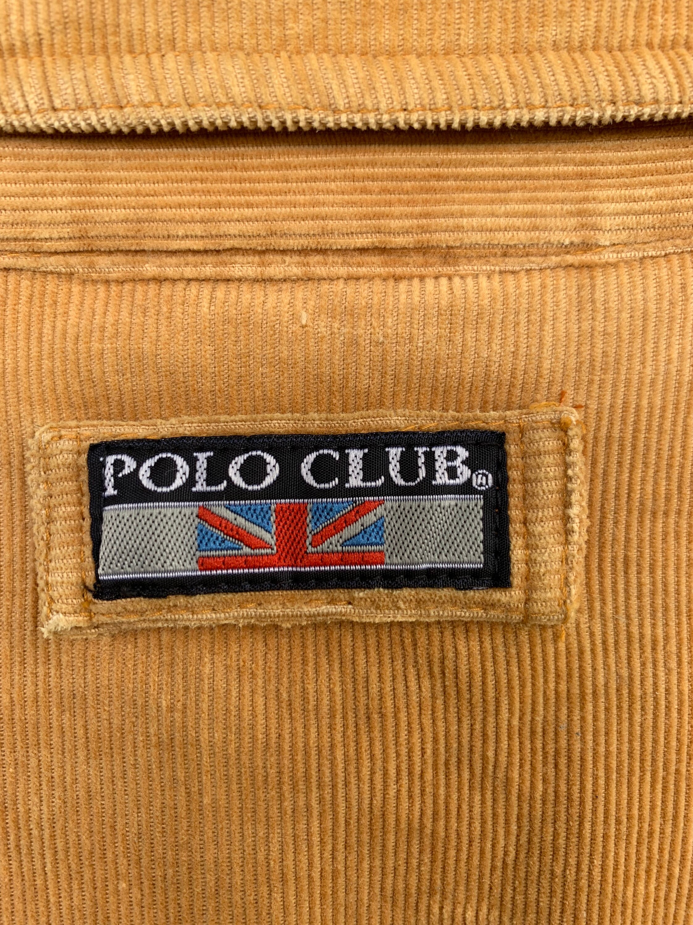 Vintage Polo Club Corduroy Jacket: 90s Brown Full Zip (size L) - Etsy