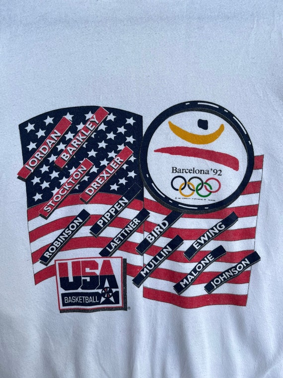 USA Basketball Dream Team 1992 Olympic Patch - Embroidered Iron-On 3.75" X 4" For Jackets, Bags & Crafts