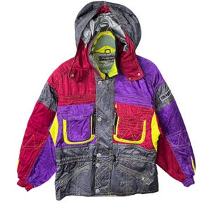 Vintage Phenix Ski Jacket/Mix Color/Sportswear/Winter Session/Snowboarding/Made in Japan/Streetwear/Jaspo