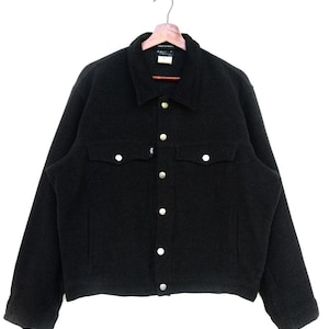Vintage Agnes B.Homme Wool Jacket/Made In France/Designer/Winter Session/Fashion/Women