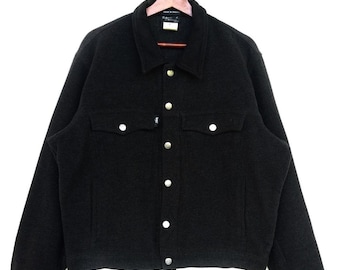 Vintage Agnes B Wool Trucker Jacket Made in France Size 2 - Etsy