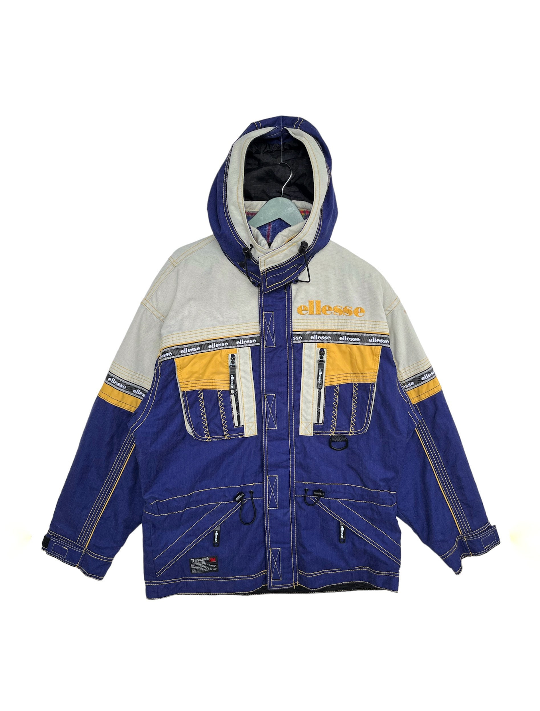 希少 美品 セットアップ オールドエレッセ ELLESSE スノーウエア