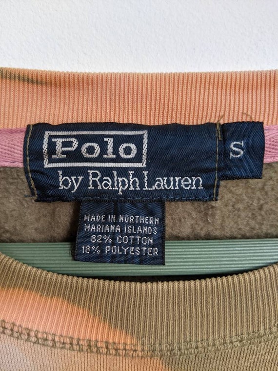 Vintage Bleach Custom Made Polo RL Sweatshirt/Siz… - image 5