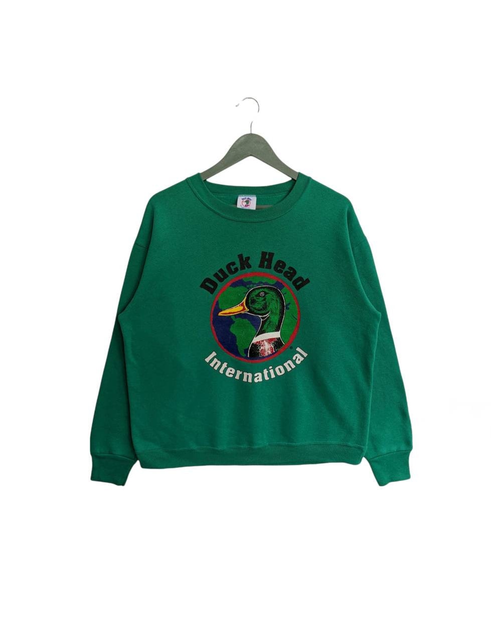 Vintage Duck Head Sweatshirt/size L/green Colour/crewneck/long - Etsy