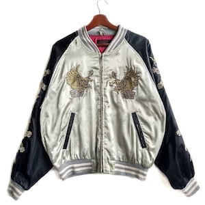 Vintage Sukajan Yokosuka Sourvenir Jacket,Very Rare Desingn,Size L,Good Condition For Vintage Item,Still Good Colour.