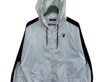 Vintage Playboy Bunny Windbreaker Jacket/Size M/Full zip/Long Sleeve/Sportswear/Streetwear/