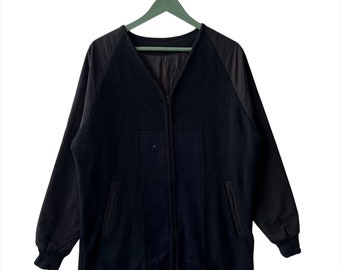 Vintage Y’s Yohji Yamamoto Wool Jacket: Japanese Designer Full Zip