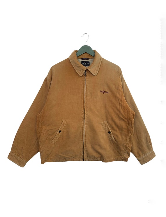 ジャケット・アウター 90s Polo corduroy jacket brown tailored Vintage Polo Club Corduroy Jacket: 90s Brown Full Zip (size L) - Etsy