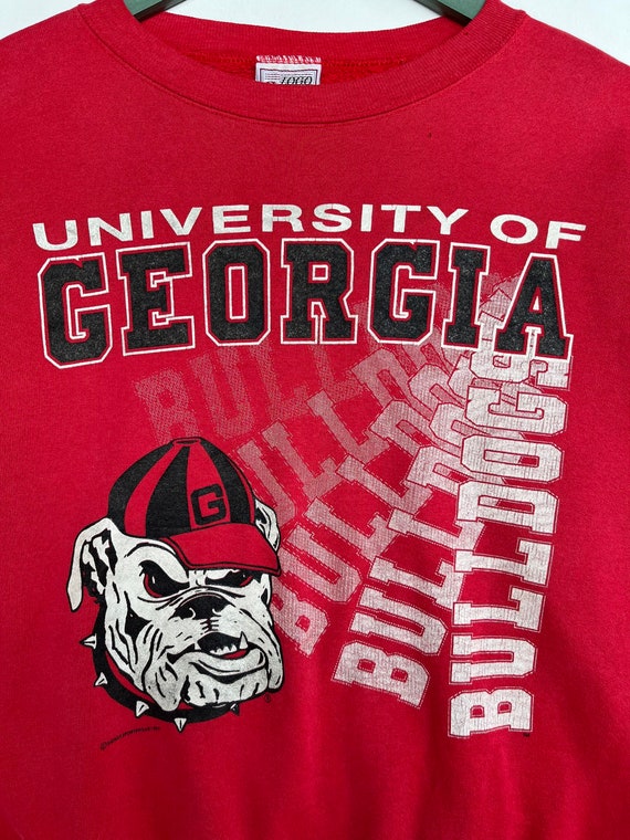 Vintage 90s University Of Georgia Bulldog Sweatsh… - image 3