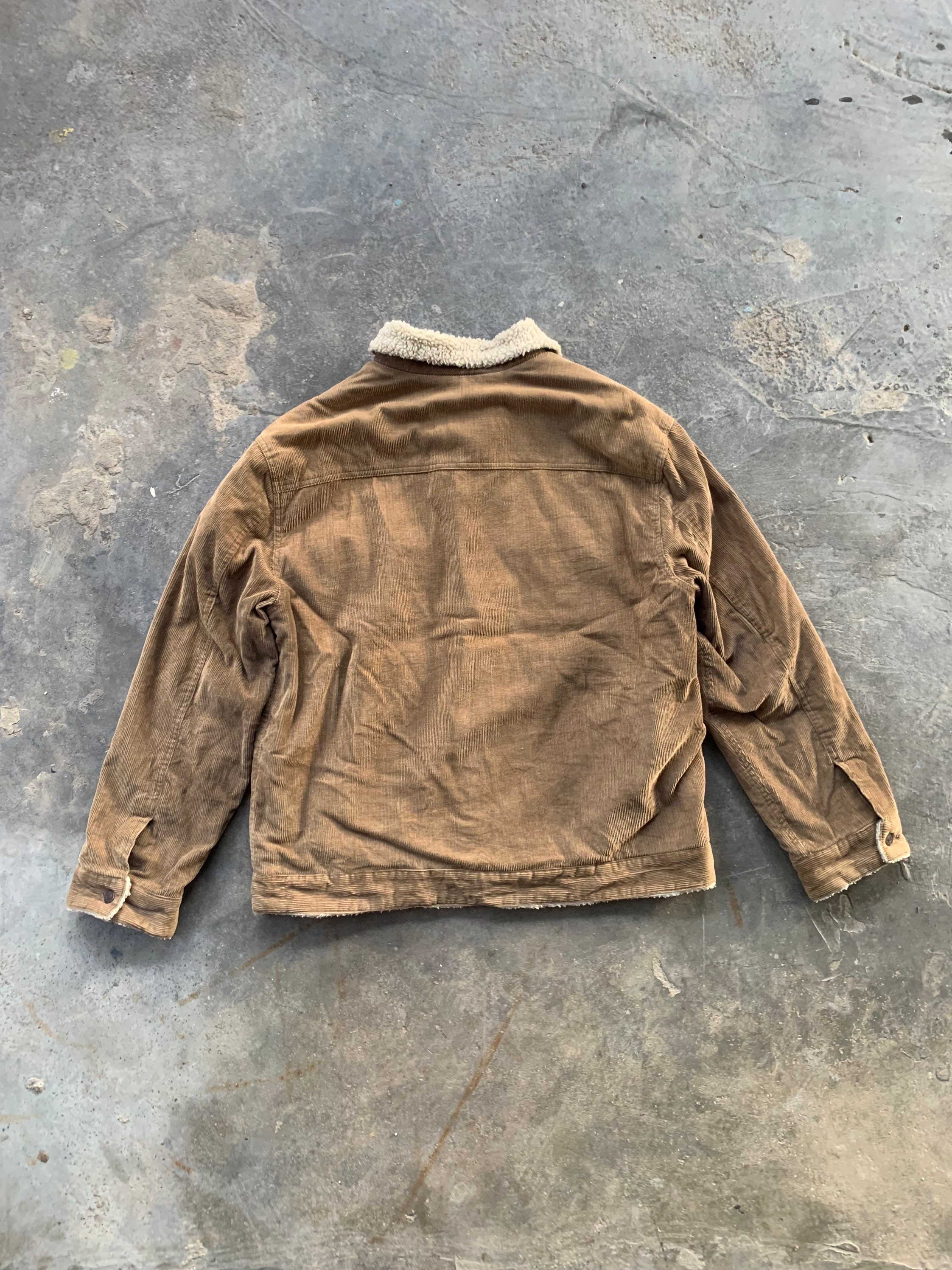 Gap Corduroy Sherpa Jacket/size L/brown Colour/button/sheepskin 