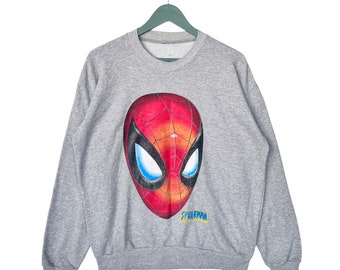 Sudadera vintage de Spiderman Y2K/Marvel/Stan Lee/Vengadores/Película/Dibujos animados/Cómic/Superhéroe