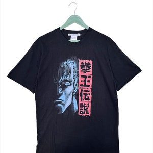 Vintage Y2K Cospa x Hakuto No Ken Anime T-Shirt/Size L/Black Color/Japanese Brand/Cartoon/Manga