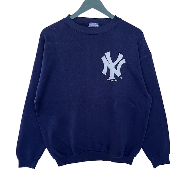 Felpa vintage dei New York Yankees del 1997/Prodotta negli Stati Uniti/MLB/Girocollo/Maglione/Baseball/Tultex