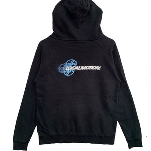 Vintage Local Motion Hoodie/Black Colour/Pullover/Surf/Long Sleeve/Hawaii/Streetwear/Sportwear