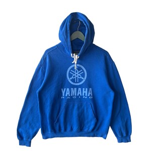 Vintage Y2K Yamaha Racing Hoodie/Size M/Blue Colour/Pullover/Streetwear