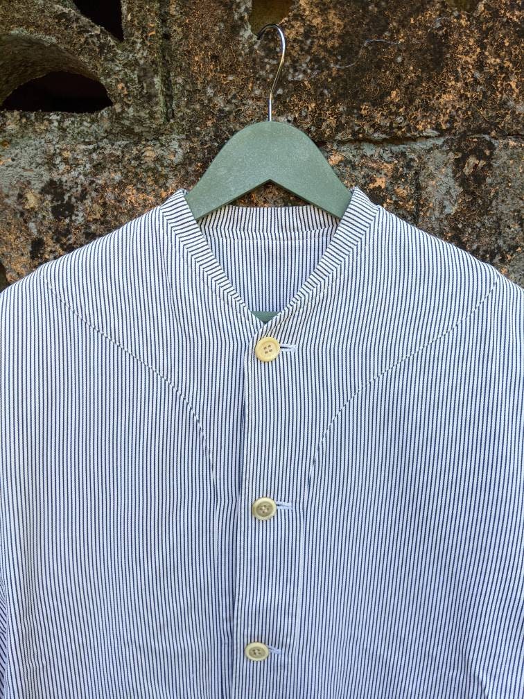 Vintage Comme Des Garcons Button Ups Hickory Shirt/size M