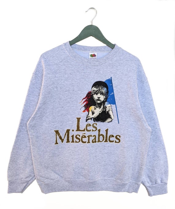 80s LesMisérables movie print sweat navy