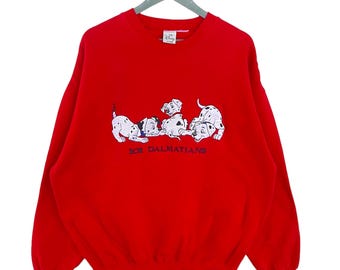 Vintage 90s 101 Dalmatians Dog Disney Sweatshirt 101 Dog