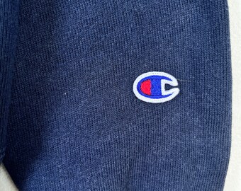 Buy Vintage Champion X-girl Hoodie: Dark Blue Reverse Weave