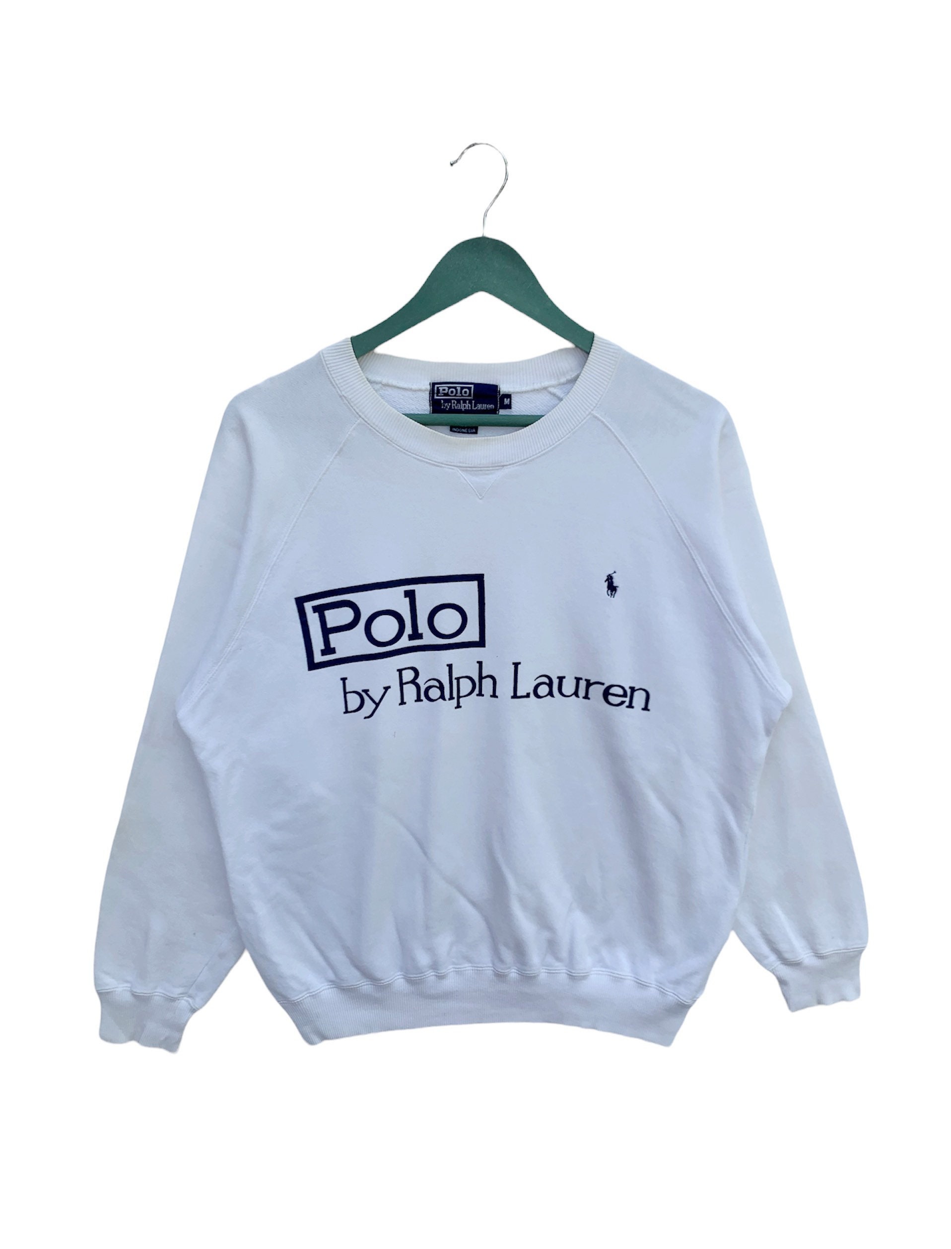 ヴィンテージ Y2K ポロ ラルフローレン スウェットシャツ：ホワイト