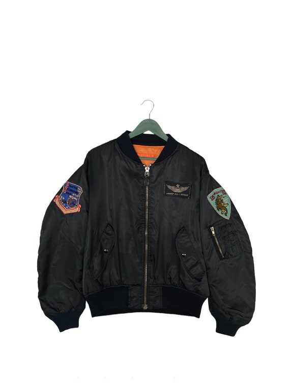Vintage Reversible Airdrop MA-1 Officer Bomber Jacket/size M