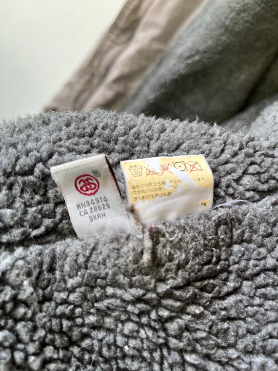 ヴィンテージ Y2K ステューシー ジャケット/サイズ M/色あせたグレー  